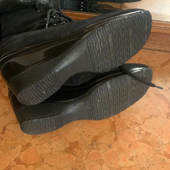 Aquatalia Brass Weatherproof Fur Lined Boots 8 - Picture 6 of 8